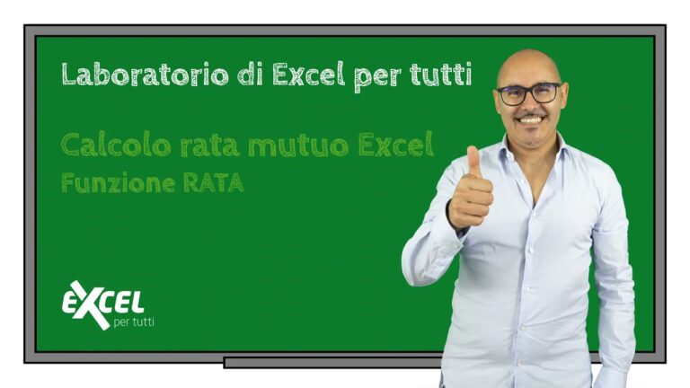 Come calcolare le rate di un prestito con Excel