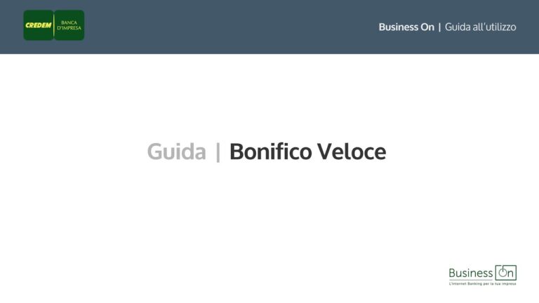 Credem: Il bonifico istantaneo che semplifica le tue transazioni